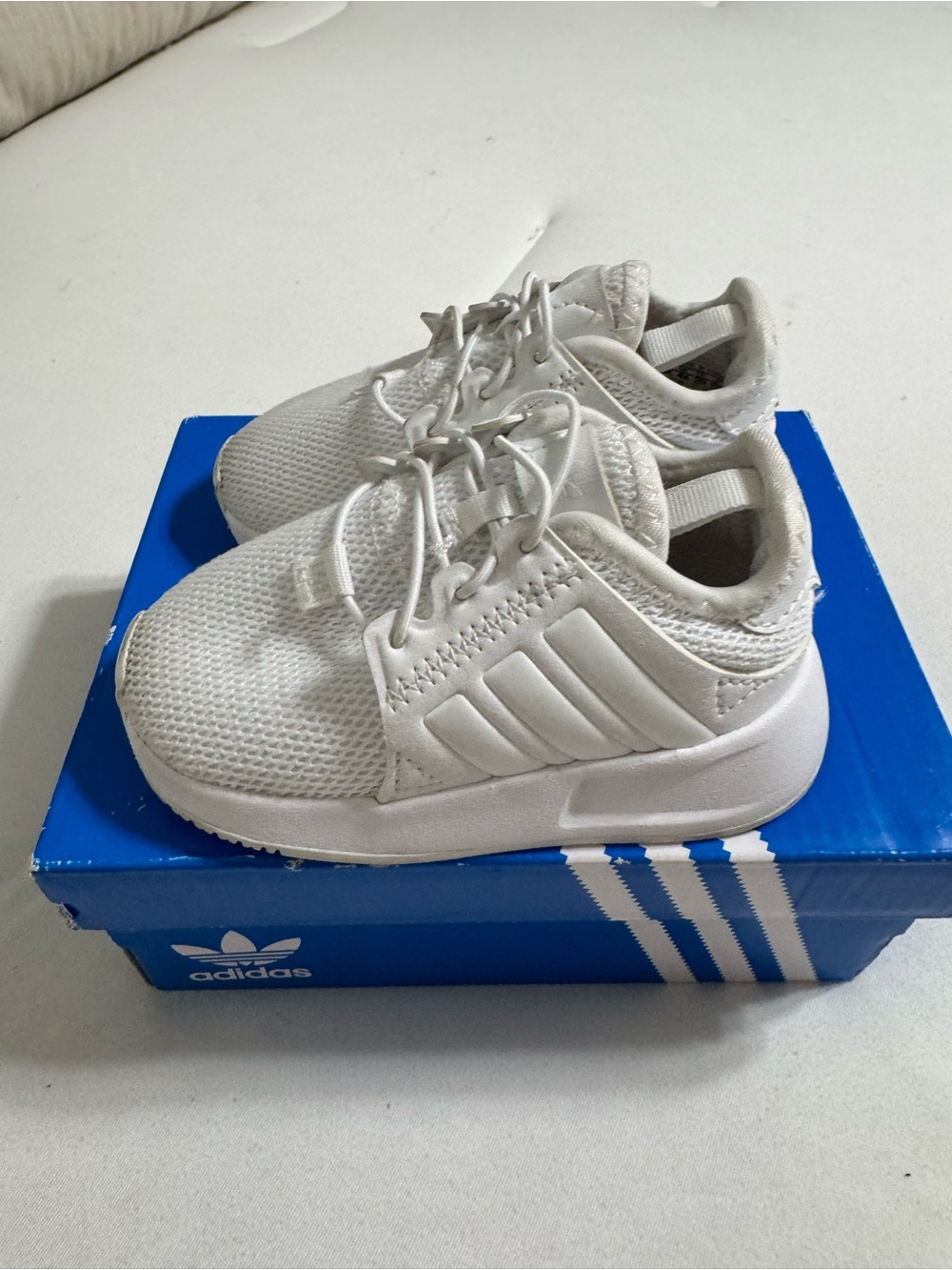 adidas Kids White Lightweight Mesh Sneaker